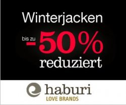 50% Winterjacken-Sale bei haburi.de im men / women shop