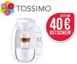 Bei Schwab.de: Bosch Kapselmaschine TASSIMO T20 + 40 Euro Kapsel-Gutschein für nur 29,99€ mit Gutschein