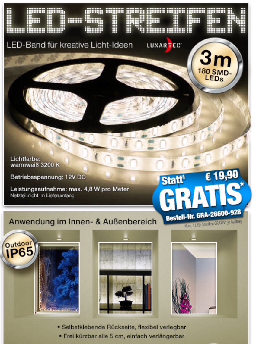 Lunartec LED Schlauch Outdoor: LED-Lichtschlauch, Innen