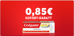 Colgate bis zu 0,85 € Sofort-Rabatt @ Colgate-Total