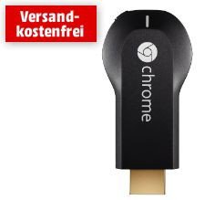 GOOGLE Chromecast Media Player für 29€ inkl. Versand + 15€ Google Play Guthaben bei MediaMarkt