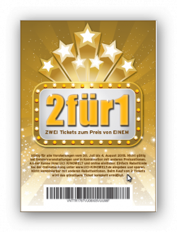 [Lokal & Online[ 2 Tickets zum Preis von Einem vom 30.07 bis 04.08.2015 @UCI