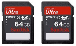 2 Stück Sandisk Ultra SDXC 64GB Class 10 mit Gutschein für 16,95 € (49,90 € Idealo)@otto.de