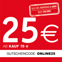 25€ Gutschein für den xxxlshop.de mit 75€ Mindestbestellwert