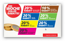 Real eine Woche voller Rabatte mit 20% + Versandrabatt auf alle Artiekl aus Haushalt & Küche