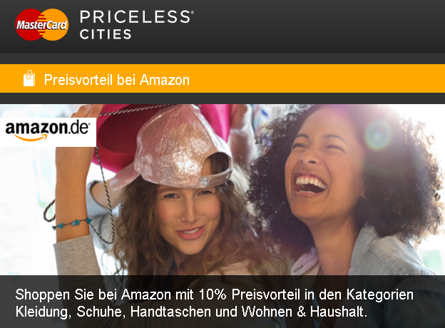 10% Amazon.de Gutschein für Mastercard Inhaber (für ...