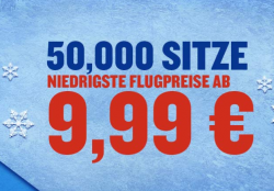 50.000 Flugtickets für Ziele in ganz Europa ab 9,99 € @Ryanair