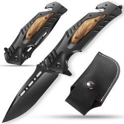Amazon: Jellas 8Cr13MoV Survival-Messer mit Holster mit Gutschein für nur 13,99 Euro statt 19,99 Euro