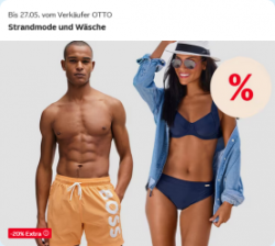 Otto: 20% Rabatt auf ausgewählte Wäsche, Bade- & Strandmode für Damen, Herren und Kinder mit Coupon ohne MBW