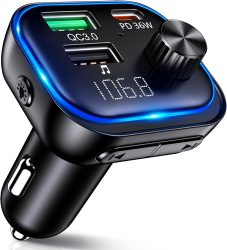 Amazon: ISEYOU KFZ Bluetooth FM Transmitter mit 3 Port USB Schnellladung und Freisprecheinrichtung mit Coupon für nur 7,99 Euro statt 15,99 Euro