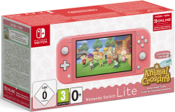 Nintendo Switch Lite Koralle Animal Crossing: New Horizons Edition für 189 € (236,23 € Idealo) @Voelkner