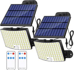 Amazon: 2 Stück ZASUN LED Solarlampen mit Bewegungsmelder und Fernbedienung mit Gutschein für nur 15,49 Euro statt 30,99 Euro