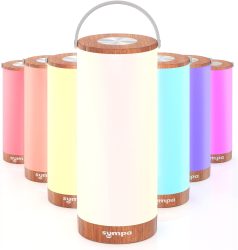 Amazon: sympa wiederaufladbare RGB LED Tischlampe mit Touch-Steuerung mit Coupon und Gutschein für nur 20,99 Euro statt 34,99 Euro