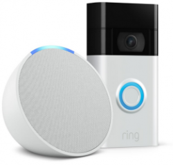 Ring Akku Videotürklingel mit HD Kamera + Echo Pop smarter Bluetooth-Lautsprecher mit Alexa für 49,99 € (110,44 € Idealo) @Amazon Prime