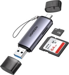 Ugreen 50706 USB 3.2 Gen 1 Dual-Slot Kartenleser für 7,99 € (13,50 € Idealo) @Amazon
