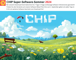 CHIP Software-Sommer 2024 – Täglich eine kostenlose Vollversion downloaden