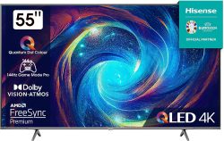 HISENSE 55E7KQ PRO 55 Zoll QLED 4K UHD HDR10+ Dolby Vision/Atmos Smart TV mit Alexa Built-In für 499 € (636,81 € Idealo) @Amazon & Galaxus