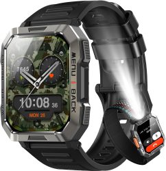 Amazon: IOWODO W60 Outdoor Smartwatch mit Kompass für Android und iOS mit Coupon + Gutschein für nur 24,99 Euro statt 49,99 Euro